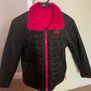 Girls Reversible North Face Jacket